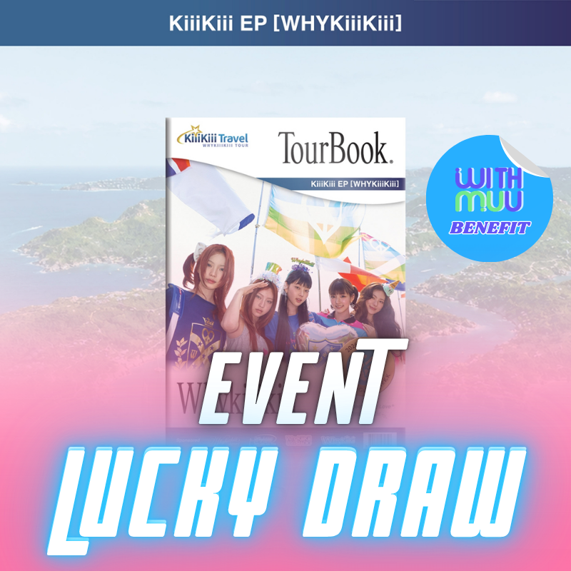 [LUCKY DRAW]  KIIIKIII EP ALBUM WhyKiiiKiii  (GUIDE BOOK VER.)   |  KPOP USA WITHMUU OFFICIAL PHOTOCARD (RANDOM 1 OUT OF 5)      [PRE]