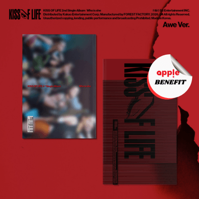 KISS OF LIFE 2ND SINGLE ALBUM WHO IS SHE  (AWE VER.)   |   KPOP USA APPLE OFFICIAL  PHOTOCARD  (RANDOM 1 OUT OF 4)