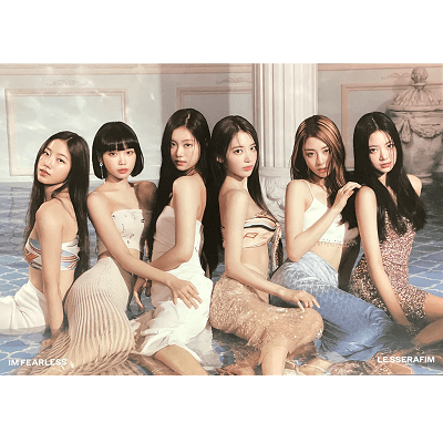 LE SSERAFIM 1ST MINI ALBUM FEARLESS POSTER | VERSION B