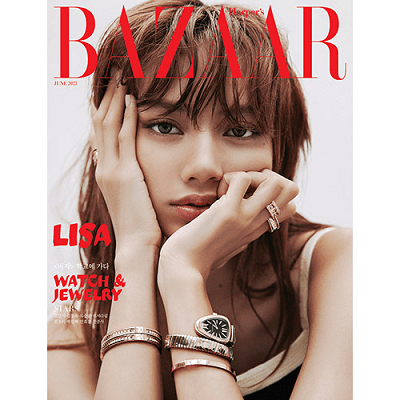 BLACKPINK LISA BAZAAR 2023-06 MAGAZINE VERSION A