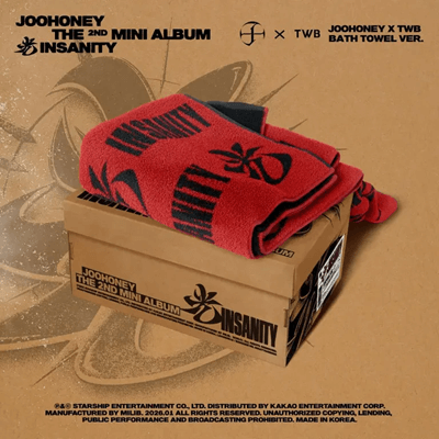 MONSTA X JOOHONEY 2ND MINI ALBUM  光 INSANITY  (JOOHONEY x TWB BATH TOWEL VER.)
