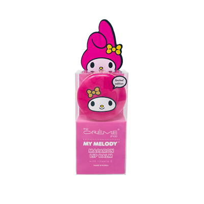 THE CRÈME SHOP X MY MELODY  [VITAMIN E & SHEA BUTTER]  MACARON LIP BALM  (STRAWBERRY ICE CREAM)