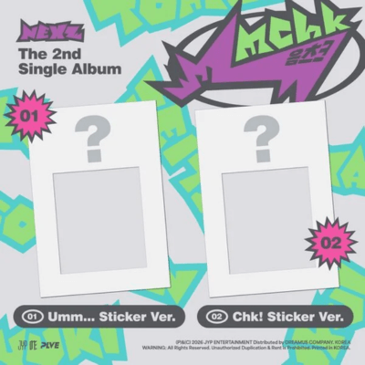 NEXZ 2ND SINGLE ALBUM Mmchk   (STICKER VER.)   |  2 ALBUMS SET