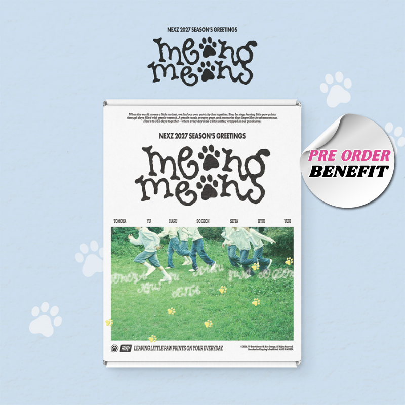 NEXZ 'MEONG MEONG' 2027 SEASON'S GREETINGS     |   INCLUDES PRE ORDER GIFT:   PHOTOCARD SET         [PRE]