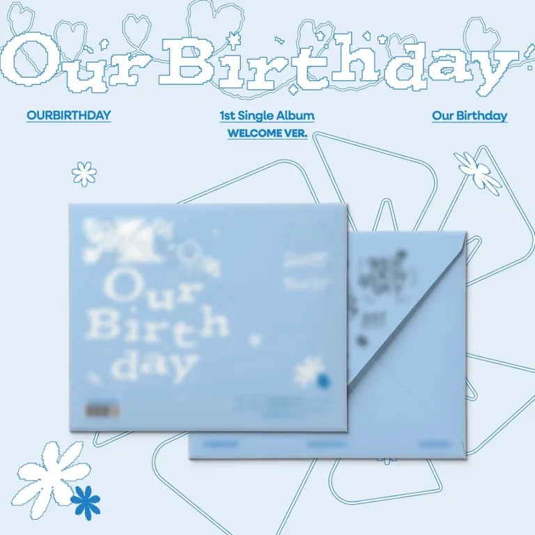 OURBIRTHDAY 1ST SINGLE OUR BIRTHDAY  (PHOTOBOOK VER.)   -  2 ALBUMS SET    |  KPOP USA WITHMUU OFFICIAL PHOTOCARD  (RANDOM 1 OUT OF 7)       [PRE]