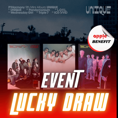 [LUCKY DRAW]  P1HARMONY 9TH MINI ALBUM UNIQUE   (PHOTOBOOK VER.)   |   KPOP USA APPLE OFFICIAL  PHOTOCARD (RANDOM 1 OUT OF 6)
