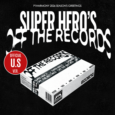 P1HARMONY 2026 SEASON'S GREETINGS  [SUPER HERO'S OFF THE RECORDS]      (U.S VER)   HELLO82 [POP-UP EXCLUSIVE]    |   INCLUDES  U.S EXCLUSIVE PHOTOCARD (RANDOM 1 OUT OF 6)