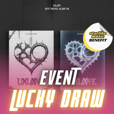 [LUCKY DRAW]  XLOV 1ST MINI ALBUM UXLXVE   |   KPOP USA STARLIKE MUSIC OFFICIAL  PHOTOCARD (RANDOM 1 OUT OF 4)