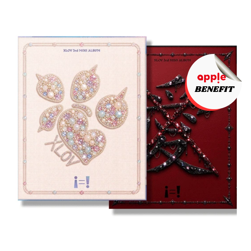 XLOV THE 3RD EP i=!   -  4 ALBUMS SET  (TWO EACH VERSION)  |   APPLE OFFICIAL PHOTOCARD   (RANDOM 1 OUT OF 8)  +  UNIT PHOTOCARD (RANDOM 1 OUT OF 4)  SET ONLY     [PRE]