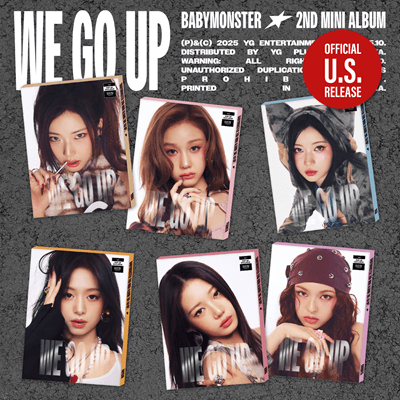 BABYMONSTER  2ND MINI ALBUM  WE GO UP   PATTERN VER.    (U.S VER)   HELLO82 [POP-UP EXCLUSIVE]      |   INCLUDES U.S EXCLUSIVE PHOTOCARD (RANDOM 1 OUT OF 6)  + POP-UP EXCLUSIVE U.S PHOTOCARD (RANDOM 1 OUT OF 6)