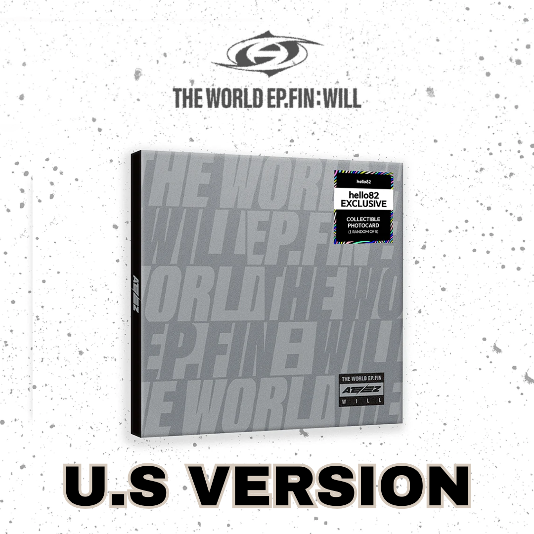 ATEEZ ALBUM THE WORLD EP.FIN : WILL  DIGIPACK VER.  (US VER) | POP-UP EXCLUSIVE PHOTOCARD (Random 1 out of 8) + INCLUDES EXCLUSIVE U.S PHOTOCARD (Random 1 out of 8)