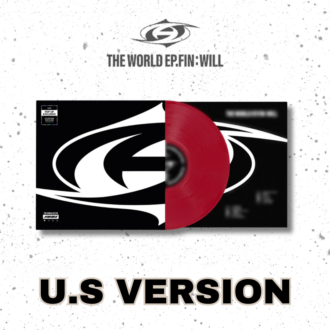 ATEEZ ALBUM THE WORLD EP.FIN : WILL  VINYL VER.  (US VER) | POP-UP EXCLUSIVE PHOTOCARD (Random 1 out of 8) + INCLUDES EXCLUSIVE U.S PHOTOCARD (Random 1 out of 8)