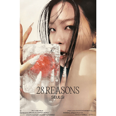 RED VELVET SEULGI 1ST MINI ALBUM 28 REASONS CASE VER  POSTER  | VERSION B