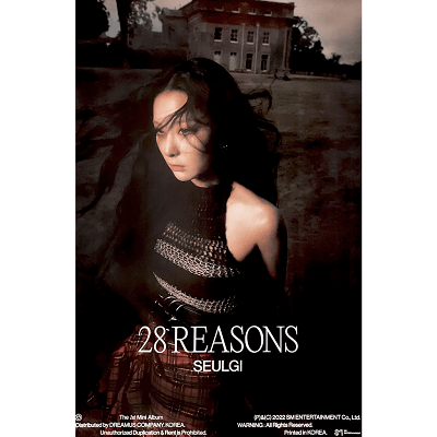 RED VELVET SEULGI 1ST MINI ALBUM 28 REASONS PHOTOBOOK VER  POSTER  | VERSION A