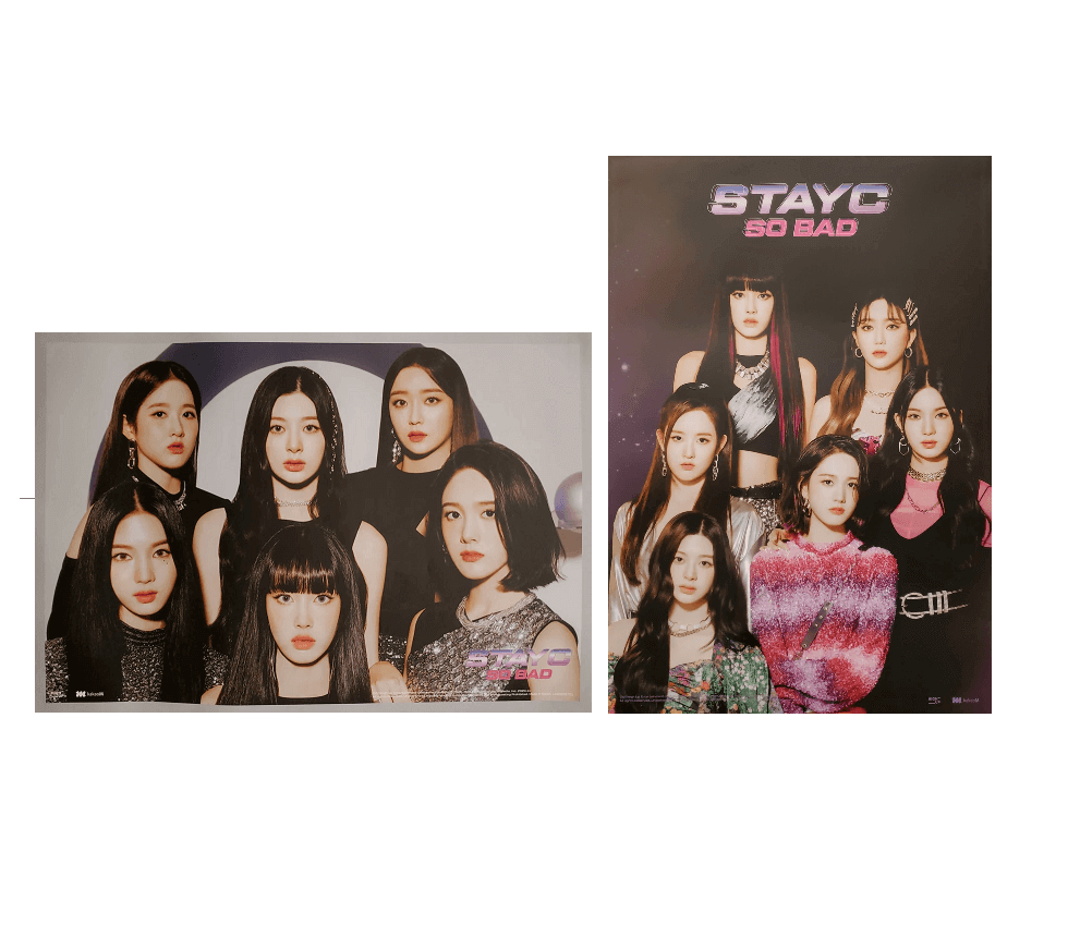 STAYC 1ST SINGLE ALBUM STAR TO A YOUNG CULTURE OFFICIAL POSTER (2 POSTERS SET)