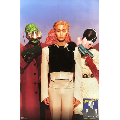 SHINEE KEY 1ST MINI ALBUM BAD LOVE BOX SET  POSTER |  VERSION A