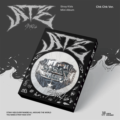 STRAY KIDS ATE MINI ALBUM  STANDARD VER. - 2 ALBUMS SET   |  JYP SHOP OFFICIAL PHOTOCARD INCLUDED PER ALBUM (RANDOM 1 OUT OF 8)  + ADDED LOGO KEYRING (SET ONLY)