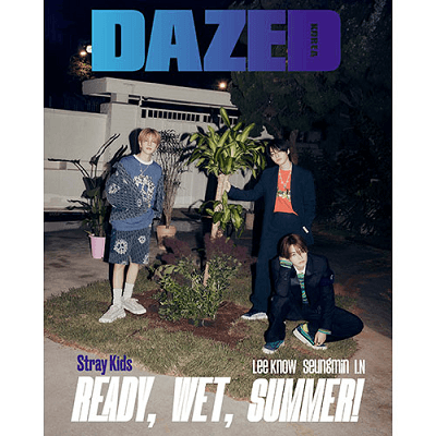 STRAY KIDS LEE KNOW, SEUNGMIN, I.N  DAZED 2023-7 MAGAZINE VER. E