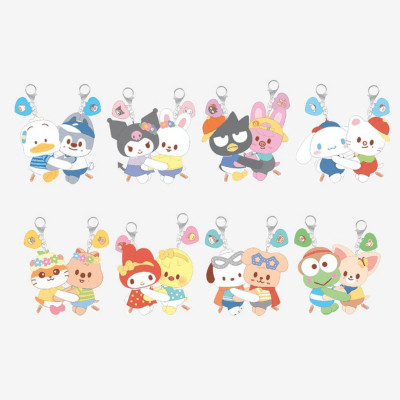 STRAY KIDS SKZOO x SANRIO CHARACTERS OFFICIAL MD    [HUG PLUSH KEYRING]     [PRE]