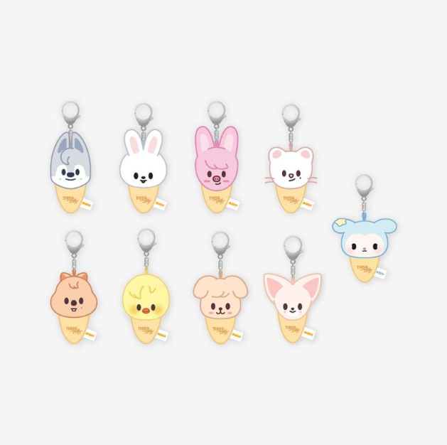 STRAY KIDS THIS & THAT OFFICIAL MD   SKZOO   [PLUSH KEYRING ICECREAM VER.]      [PRE]
