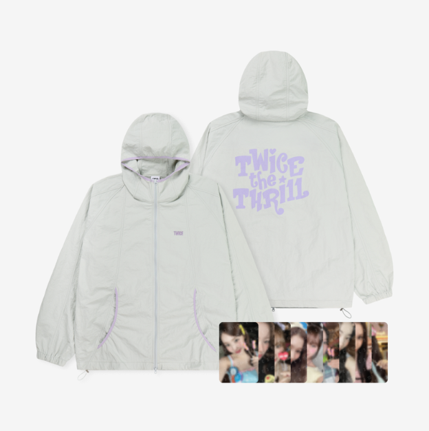TWICE 11TH ANNIVERSARY 'TWICE the THRILL' POP-UP  OFFICIAL MD  [WIND BREAKER]  SIZE LARGE      [PRE]