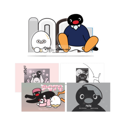 GIRLS GENERATION TAEYEON PINGU x TAENG-GEU OFFICIAL MD  [ACRYLIC STAND & POSTCARD SET]