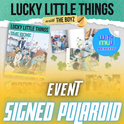 THE BOYZ PHOTOBOOK LUCKY LITTLE THINGS  |  KPOP USA WITHMUU OFFICIAL SIGNED POLAROID  (RANDOM 1 OUT OF 9)