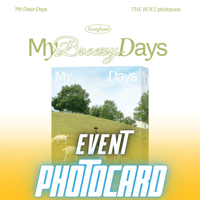 THE BOYZ MY DEAR DAYS PHOTOBOOK [YOUNGHOON MY BREEZY DAYS]   |  KPOP USA WITHMUU OFFICIAL  PHOTOCARD  (RANDOM 1 OUT OF 3)