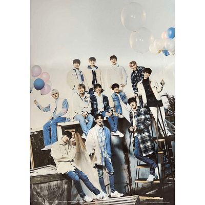 TREASURE 1ST ALBUM THE FIRST STEP : TREASURE EFFECT  DOUBLE-SIDED POSTER