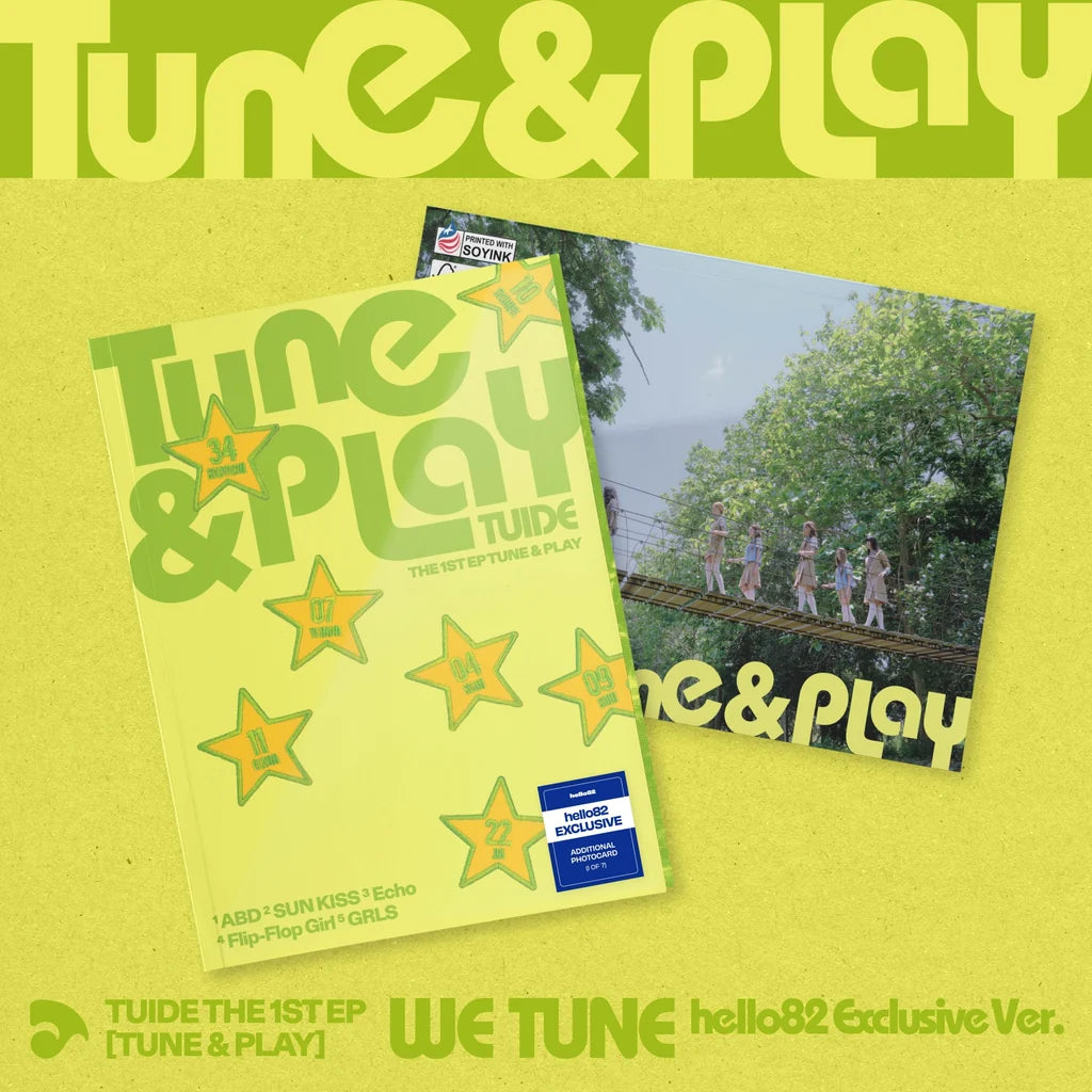 TUIDE 1ST EP ALBUM TUNE & PLAY    (U.S VER)   [HELLO82 EXCLUSIVE]    |   INCLUDES HELLO82 OFFICIAL  PHOTOCARD  (RANDOM 1 OUT OF 7)    [PRE]