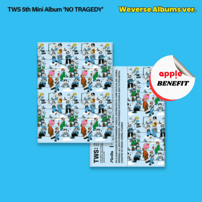 TWS 5TH MINI ALBUM NO TRAGEDY  (WEVERSE ALBUM VER.)    |   KPOP USA APPLE OFFICIAL  LOGO MAGNET