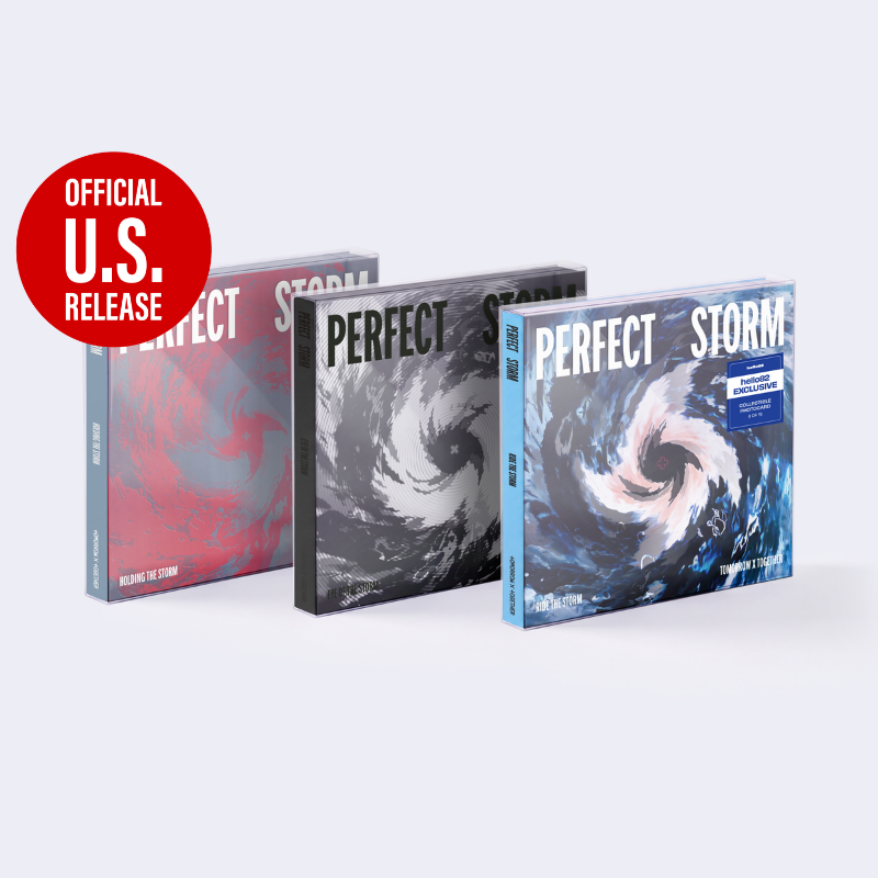 TXT 9TH MINI ALBUM PERFECT STORM   (U.S VER)    [HELLO82 EXCLUSIVE]    -  3 ALBUMS SET   |   INCLUDES HELLO82 EXCLUSIVE OFFICIAL  PHOTOCARD  (RANDOM 1 OUT OF 5)      [PRE]