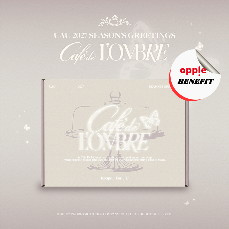 UAU 'Cafe de L'OMBRE'   2027 SEASON'S GREETINGS  -  3 SEASON'S GREETINGS SET    |   APPLE OFFICIAL PHOTOCARD  (RANDOM 1 OUT OF 6)  + UNIT PHOTOCARD (RANDOM 1 OUT OF 4)  SET ONLY   [PRE]