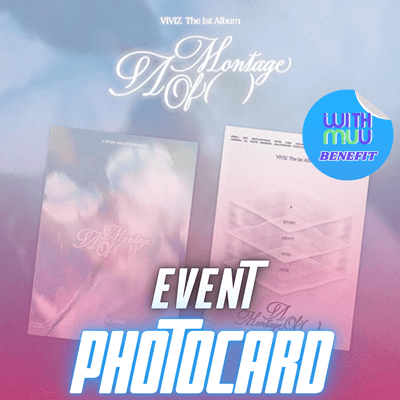 VIVIZ 1ST ALBUM A MONTAGE ( )    |  KPOP USA WITHMUU OFFICIAL  PHOTOCARD  (RANDOM 1 OUT OF 3)