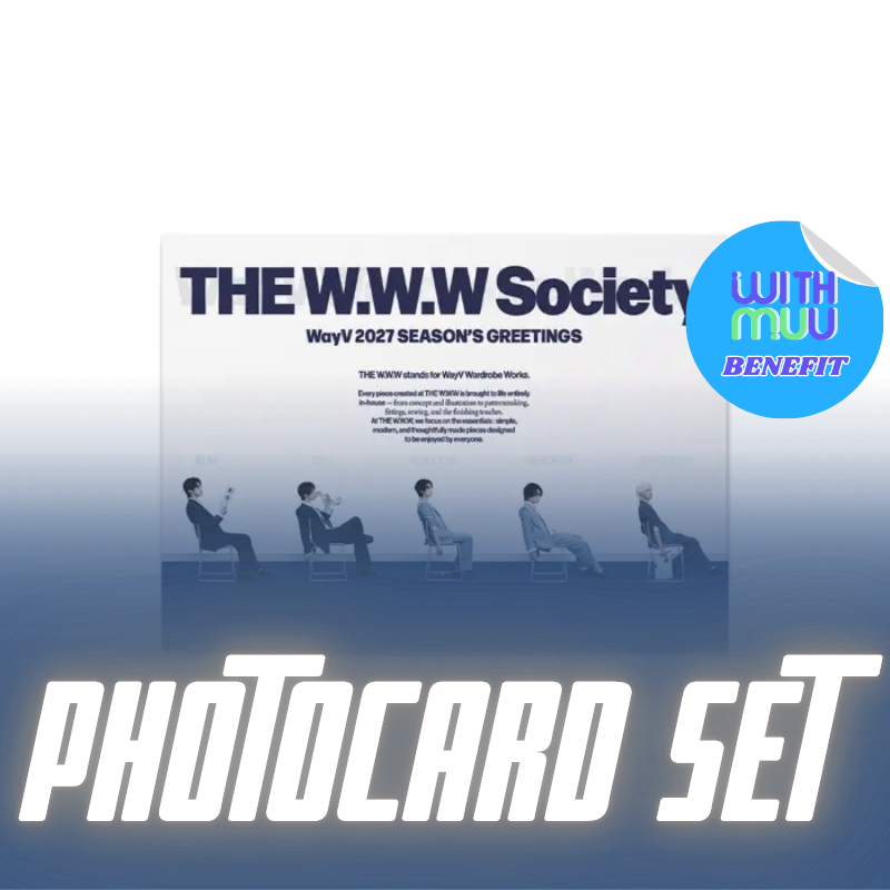 WAYV  'THE W.W.W Society'  2027 SEASON'S GREETINGS     |   WITHMUU OFFICIAL  PHOTOCARD SET         [PRE]