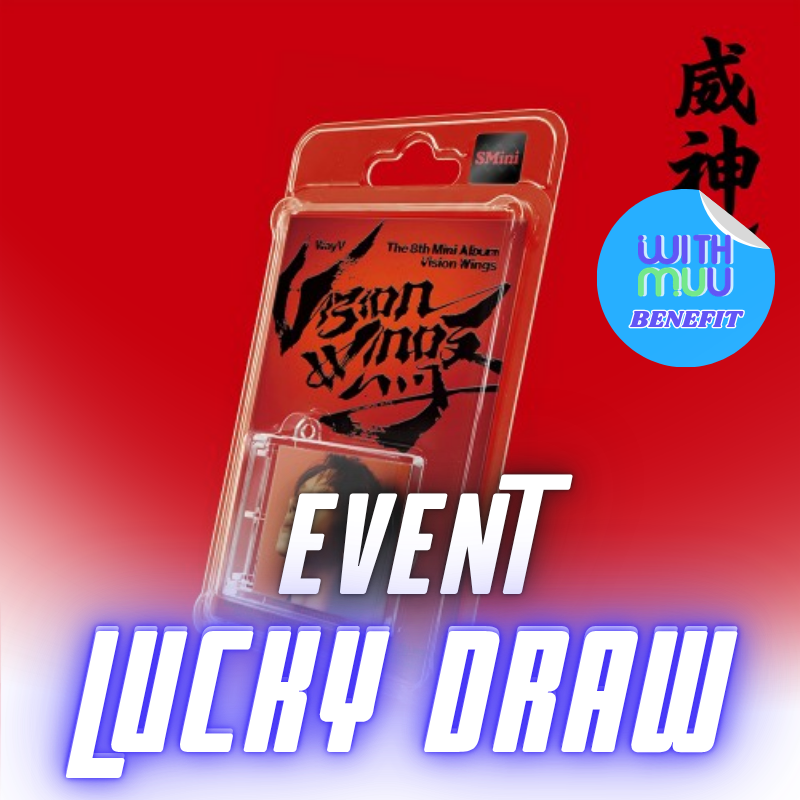 [LUCKY DRAW]  WAYV 8TH MINI ALBUM VISION WINGS  (SMini VER.)   -  5 ALBUMS SET      |  KPOP USA WITHMUU OFFICIAL PHOTOCARD (RANDOM 1 OUT OF 5)     [PRE]
