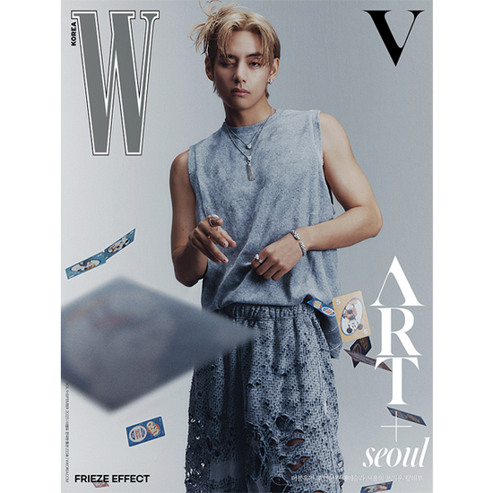 BTS V W KOREA 2023-09 MAGAZINE COVER B