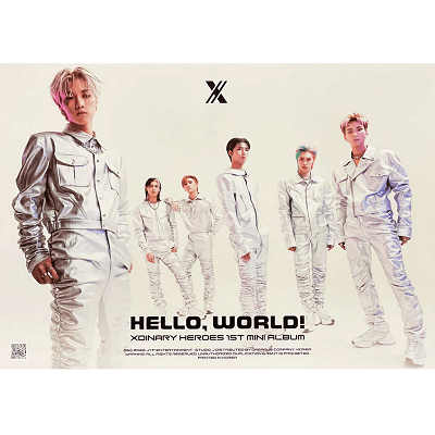 XDINARY HEROES 1ST MINI ALBUM HELLO, WORLD! POSTER  |  GROUP VER.