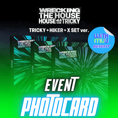 XIKERS 6TH MINI ALBUM HOUSE OF TRICKY : WRECKING THE HOUSE  -  3 ALBUMS SET   |  KPOP USA WITHMUU OFFICIAL  PHOTOCARD  (RANDOM 1 OUT OF 10)