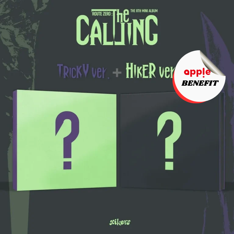 XIKERS 8TH MINI ALBUM ROUTE ZERO : THE CALLING   -  2 ALBUMS SET    |   KPOP USA APPLE OFFICIAL  PHOTOCARD (RANDOM 1 OUT OF 10)      [PRE]
