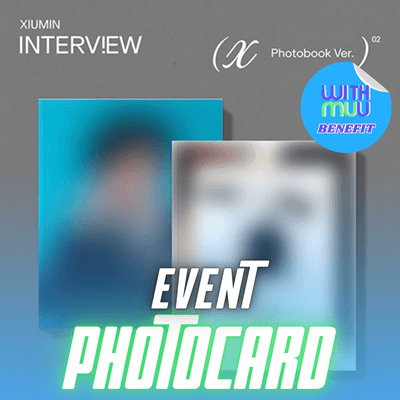 EXO XIUMIN ALBUM INTERVIEW X (PHOTOBOOK VER.)     |    KPOP USA WITHMUU OFFICIAL PHOTOCARD  (RANDOM 1 OUT OF 2)