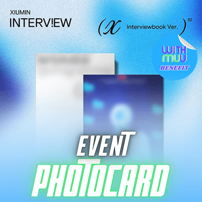 EXO XIUMIN ALBUM INTERVIEW X   (INTERVIEWBOOK VER.)   |   KPOP USA WITHMUU OFFICIAL PHOTOCARD  (RANDOM 1 OUT OF 2)