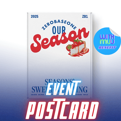 ZEROBASEONE  2025 SEASON'S GREETINGS    |   KPOP USA WITHMUU OFFICIAL POSTCARD SET