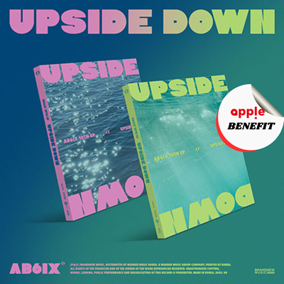 AB6IX 10TH EP ALBUM UPSIDE DOWN (PHOTOBOOK VER.)   -  2 ALBUMS SET   |  KPOP USA APPLE OFFICIAL  PHOTOCARD (RANDOM 1 OUT OF 8)