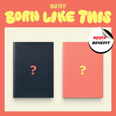 AB6IX 8TH EP ALBUM BORN LIKE THIS   |  KPOP USA APPLE OFFICIAL PHOTOCARD INCLUDED (RANDOM 1 OUT OF 4)