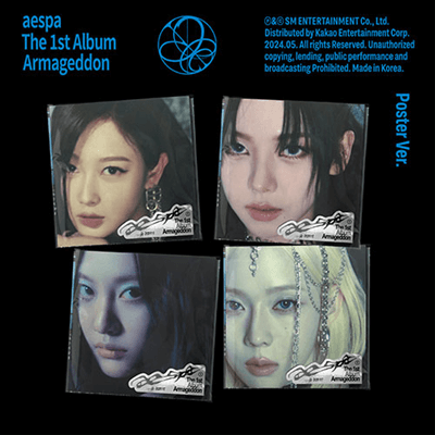 AESPA THE 1ST ALBUM ARMAGEDDON  POSTER VER.  |  4 ALBUMS SET
