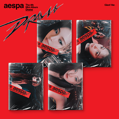 AESPA 4TH MINI ALBUM DRAMA GIANT VER.  -  4 ALBUMS SET