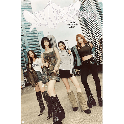 AESPA 3RD MINI ALBUM MY WORLD TABLOID VER.  POSTER  |  VERSION  A