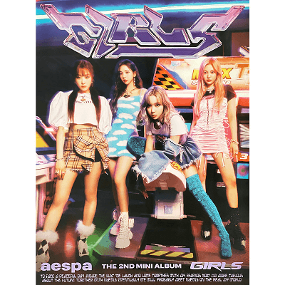 AESPA 2ND MINI ALBUM GIRLS  REAL WORLD VER.  POSTER  | VERSION A