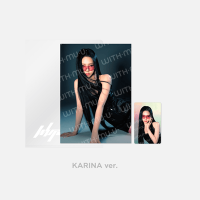 AESPA WHIPLASH OFFICIAL MD  POSTCARD & HOLOGRAM PHOTOCARD SET